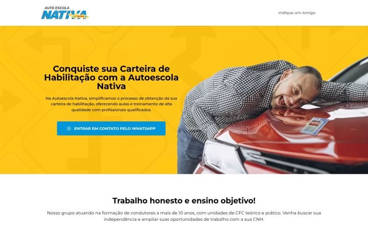 Ekrano kopija aenativa.com.br