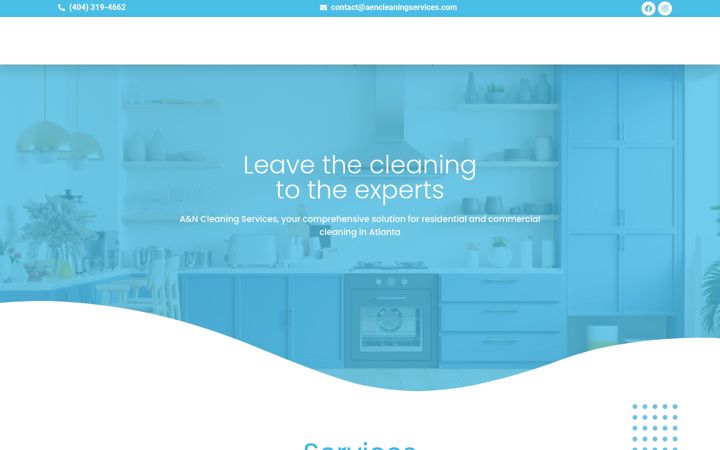 Screenshot of aencleaningservices.com