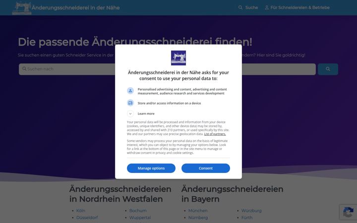 Screenshot von aenderungsschneidereiindernaehe.com