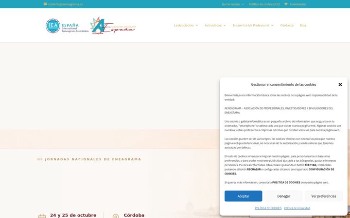 Screenshot of aeneagrama.es