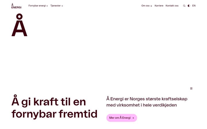 Screenshot of aenergi.no
