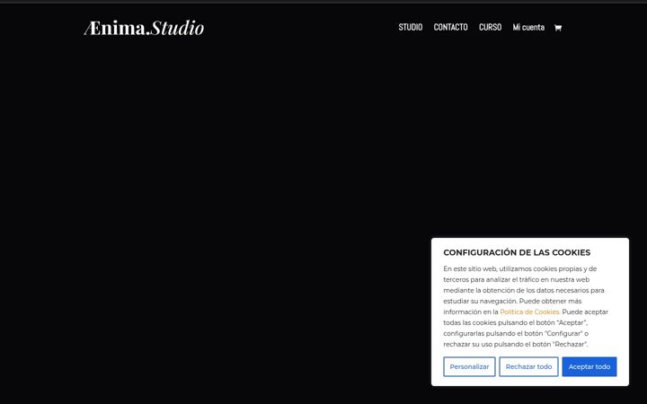 Screenshot of aenima.studio
