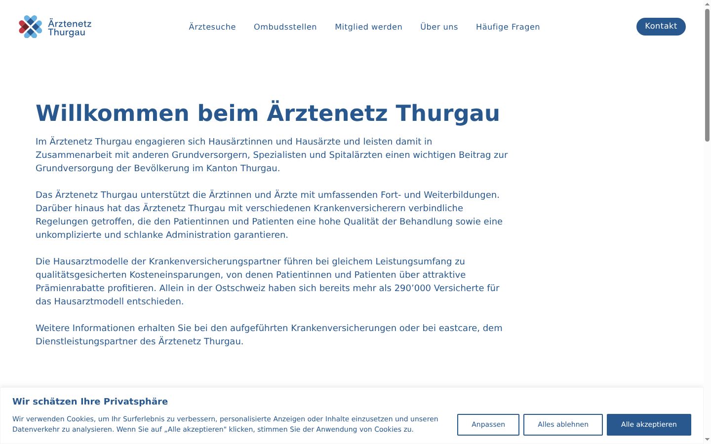Screenshot tal-banner tal-kunsens muri qabel kwalunkwe interazzjoni