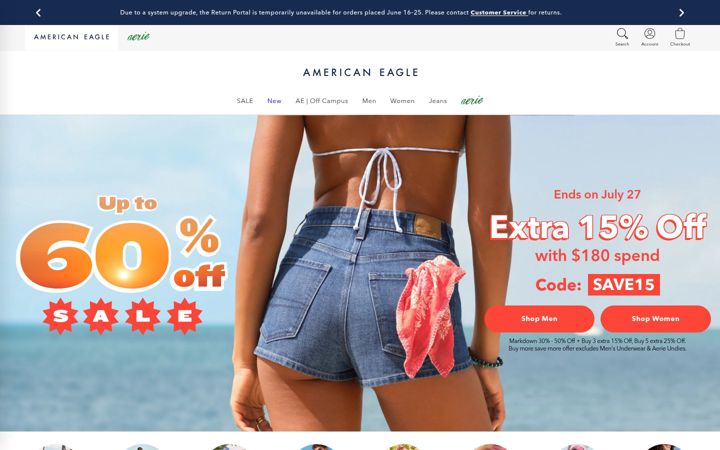 Képernyőkép: aeo.com.sg