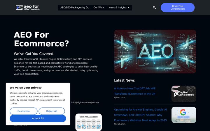 Zrzut ekranu aeoecommerce.com