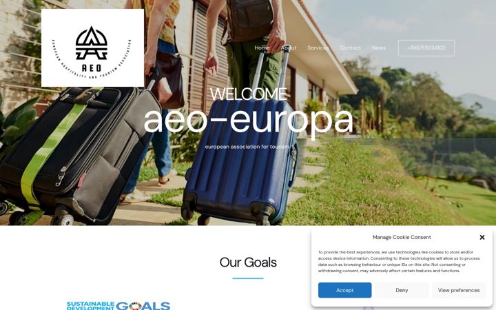 Screenshot of aeoeuropa.eu