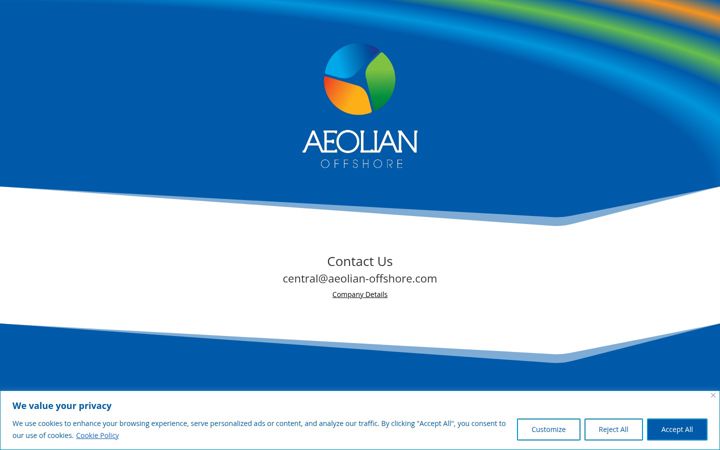 Zrzut ekranu aeolian-offshore.com