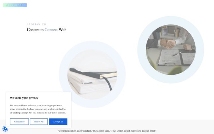 Zrzut ekranu aeolianco.com