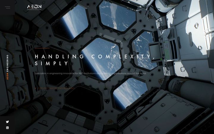 Screenshot of aeon-eng.com