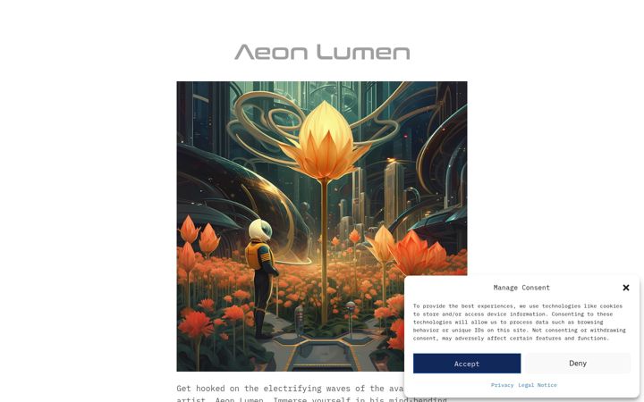 Screenshot of aeon-lumen.com