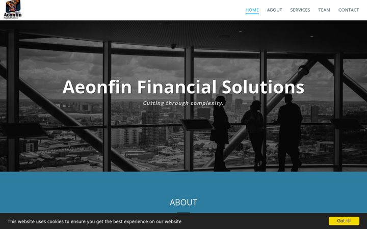 Screenshot of aeonfin.co.za