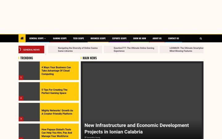 Screenshot of aeonscope.net