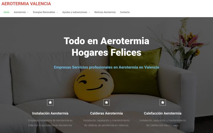 Screenshot of aeorotermiavalencia.com