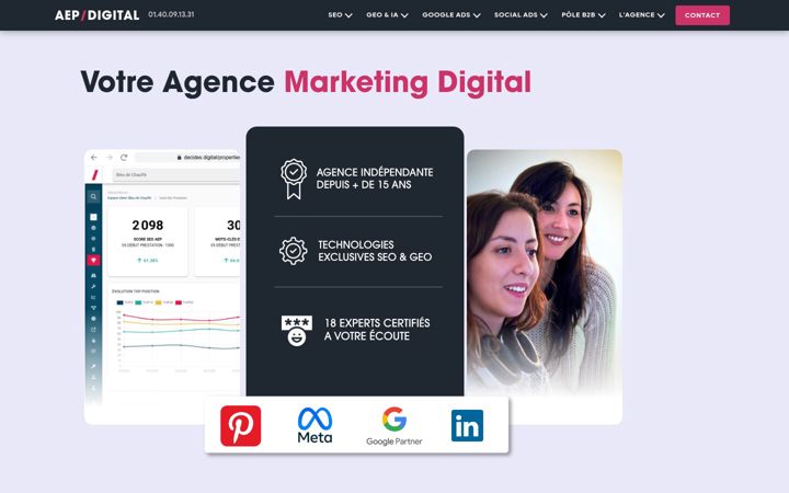 Screenshot of aep-digital.com