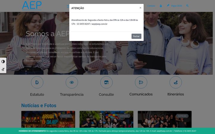 Screenshot von aep.com.br