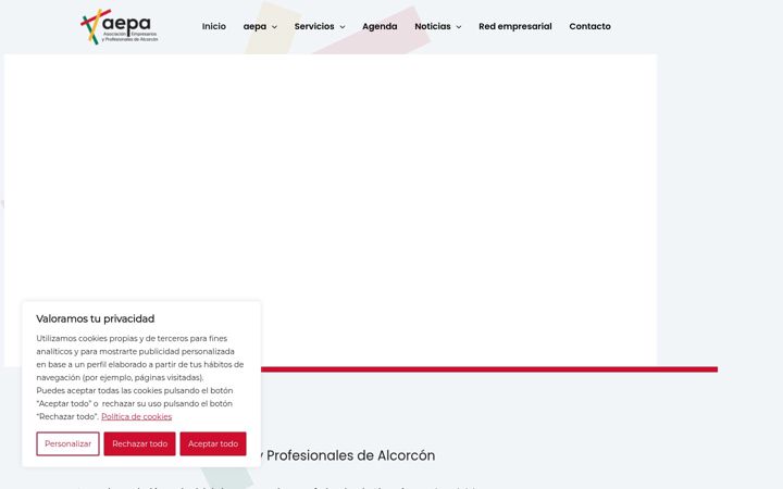 Screenshot of aepa.org.es