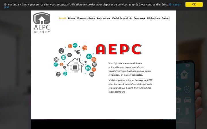 Screenshot of aepc33.fr
