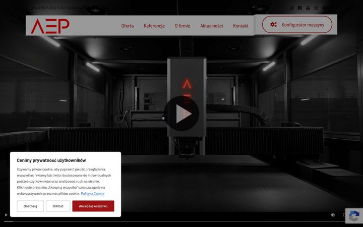 Captura de pantalla de aepcnc.pl