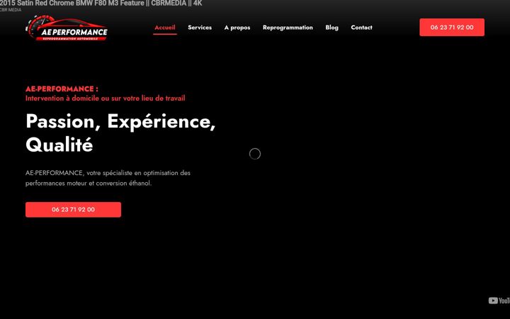Screenshot of aeperformance.fr