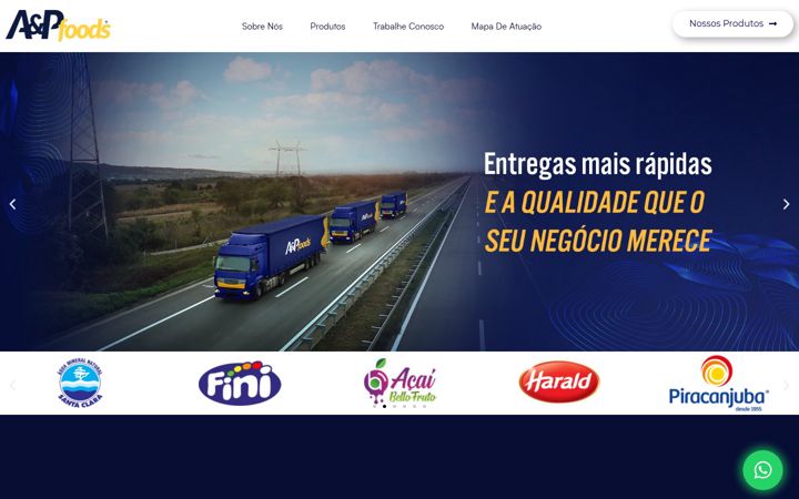 Screenshot von aepfoods.com.br