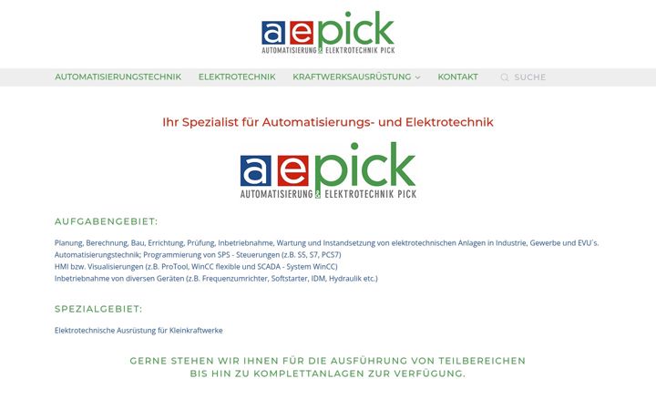 Screenshot of aepick.at