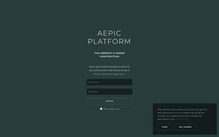 Screenshot of aepicplatform.com
