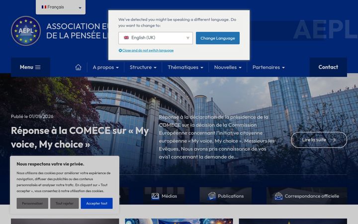 Screenshot of aepl.eu
