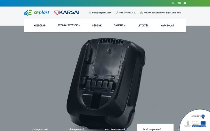 Ekrānuzņēmums no aeplast.com