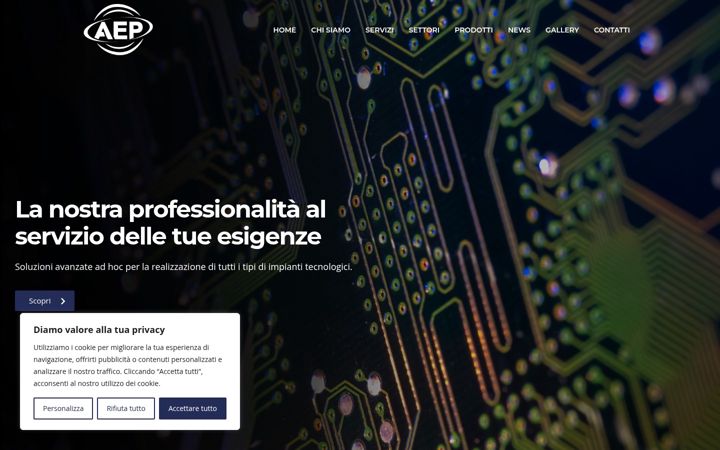 Screenshot of aepnapoli.it