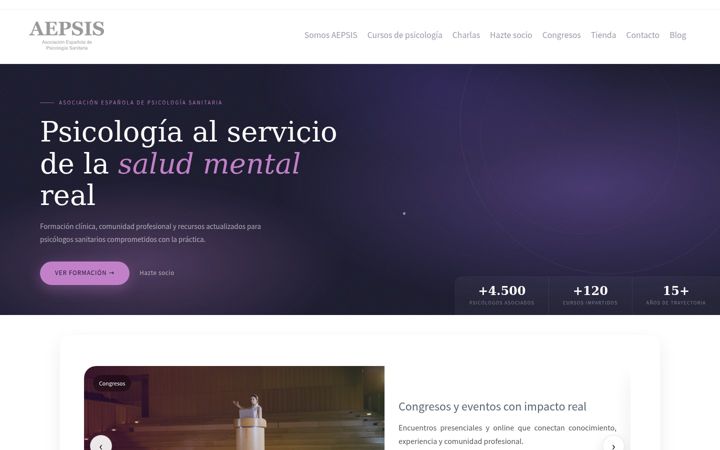 Screenshot of aepsis.com