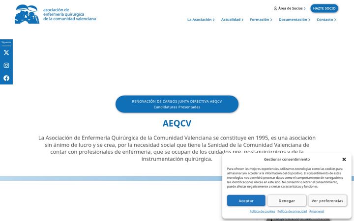 Screenshot of aeqcv.com