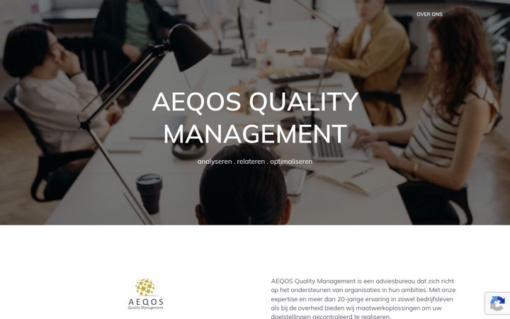 Screenshot of aeqos.eu