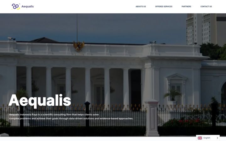 Screenshot of aequalisair.com