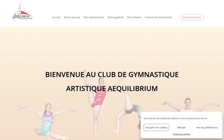 Snímek obrazovky aequilibrium-gym.fr