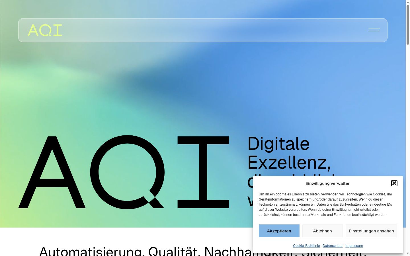 Screenshot van de toestemmingsbanner zoals getoond vóór enige interactie