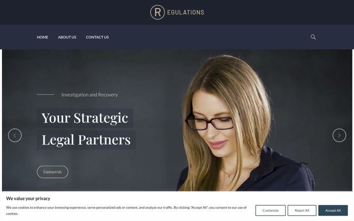 Screenshot of aequitas.legal