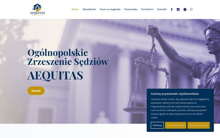 Captura de pantalla de aequitaszrzeszenie.pl