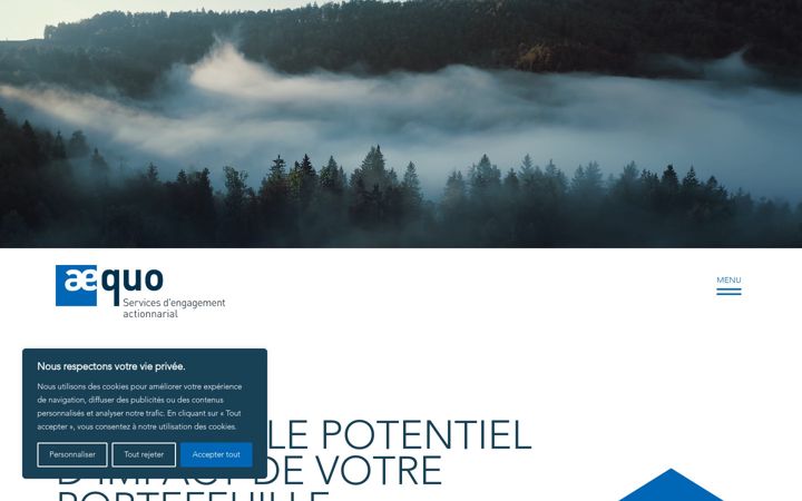 Screenshot of aequo.ca