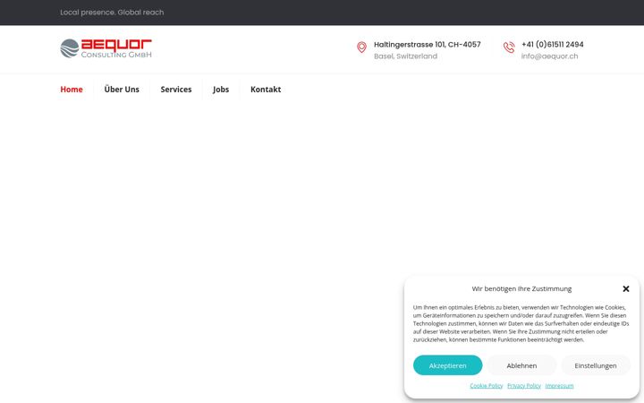 Screenshot of aequor.ch