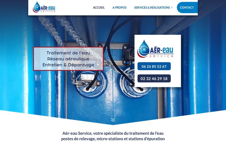 Captura de pantalla de aer-eau.com