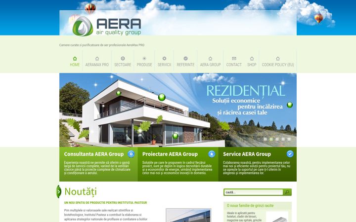 Screenshot of aera-group.eu