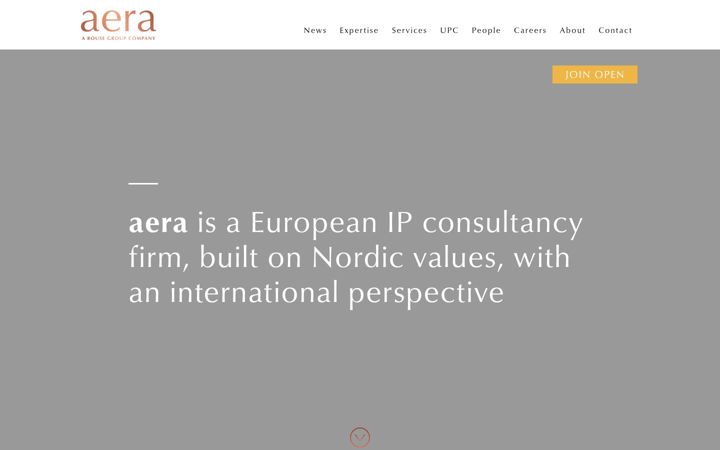 Screenshot of aera-ip.com