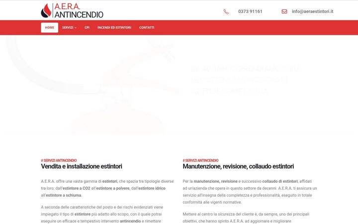 Screenshot of aeraestintori.it