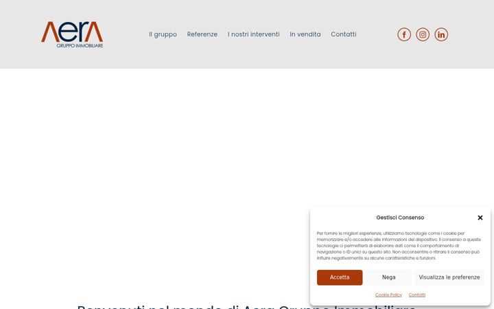 Captura de pantalla de aeraimmobiliare.com