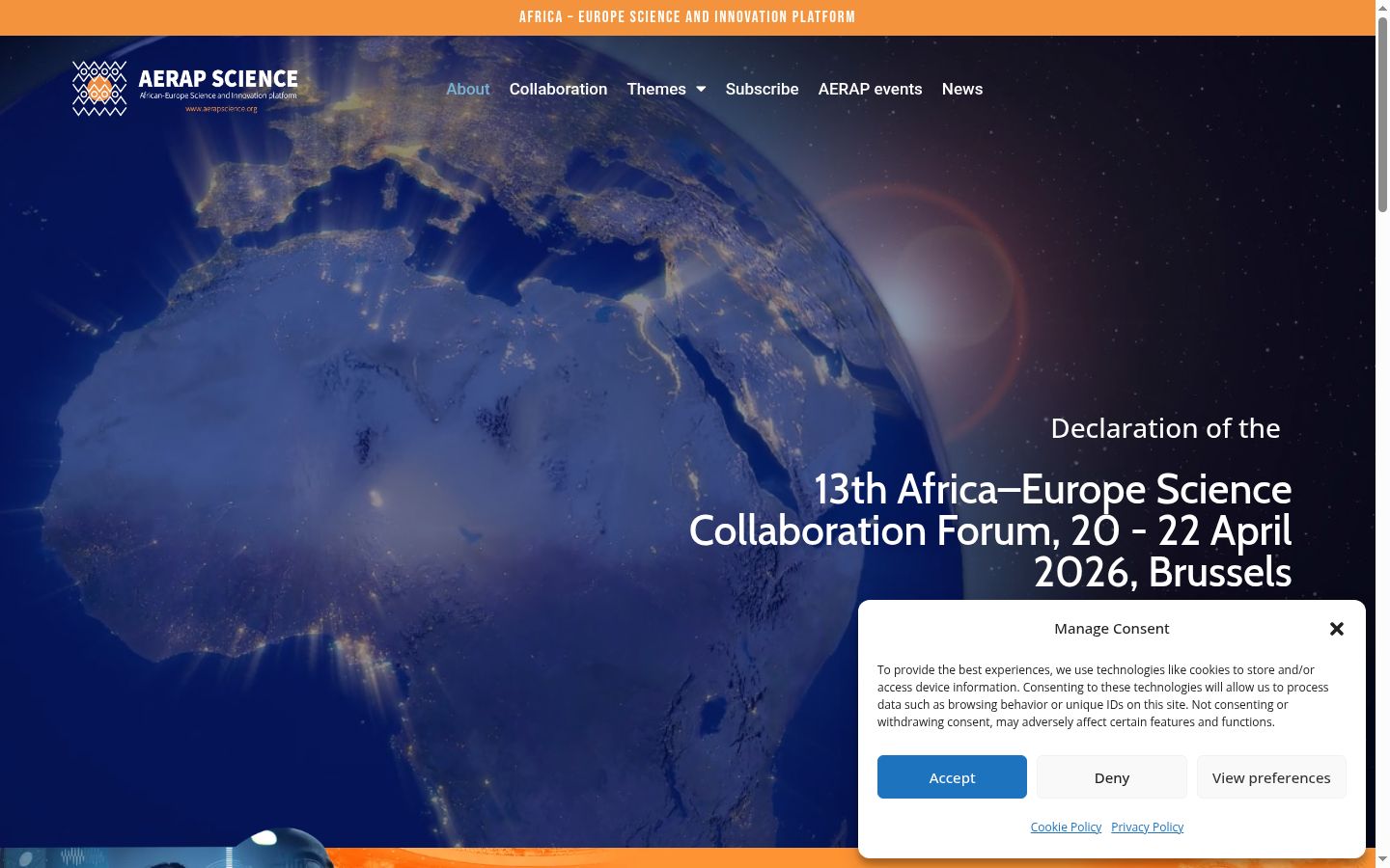 Screenshot tal-banner tal-kunsens muri qabel kwalunkwe interazzjoni