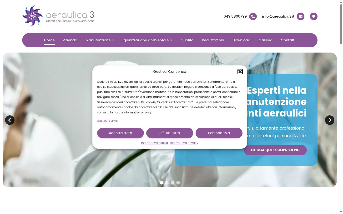 Screenshot tal-banner tal-kunsens muri qabel kwalunkwe interazzjoni