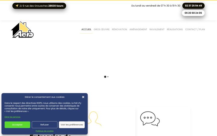 Screenshot of aerb-maconnerie-chartres.fr
