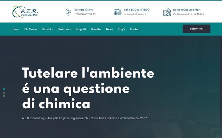 Screenshot of aerconsulting.it