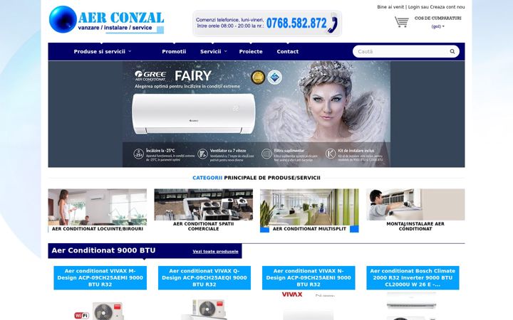 Screenshot of aerconzal.ro