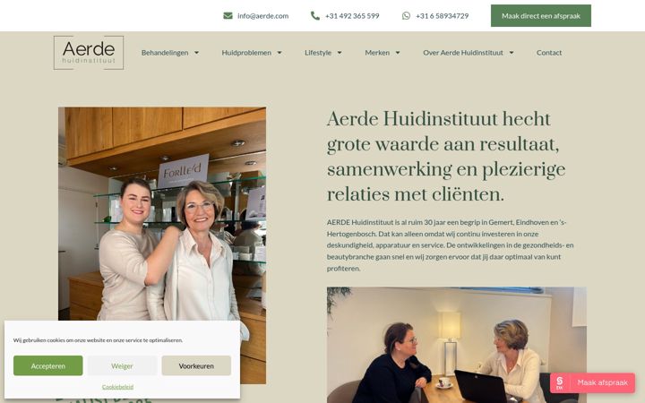 Screenshot of aerde.com
